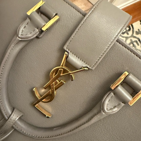 Yves Saint Laurent Gray Leather Handbag - Picture 8 of 10